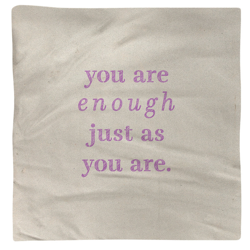 Polyester, Cotton No Pattern Square Napkin, White/Violet, Cotton, 10" L x 10" W