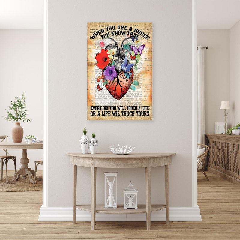 When You Are A Nurse - 1 pièce, reproduction d'art graphique sur toile tendue, H 14 po x l 11 po x P 1,25 po