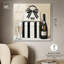 «Black Striped Glam Acrylique» par Art Remedy, prêt à accrocher-115053701