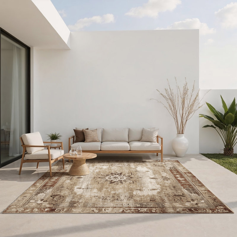 Celestial Mirage Indoor And Outdoor Area Rug, Rectangle 3' x 5'