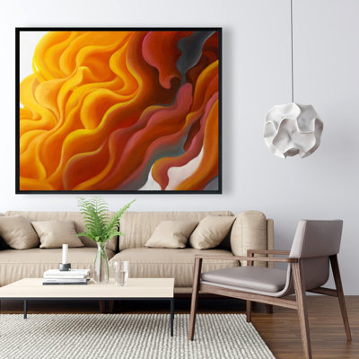 Colourful smoke - 48"x60" Framed canvas