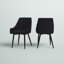 Chaise Rainville, côté, rembourrée, cuisine, salle à manger, tissu, métal-888616216-888612077