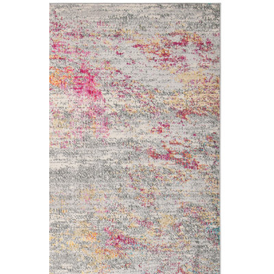 Tapis bleu clair / vert Etta