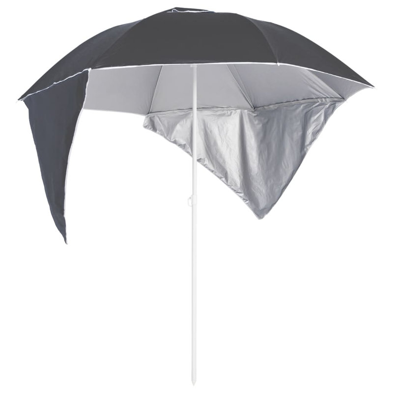 Ambri 318836 Beach Parasol with Side Walls, Anthracite