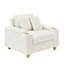 Canapé simple en velours côtelé de style élégant avec un oreiller, deux coussins décoratifs, un repose-pieds et deux espaces de rangement-1310933207