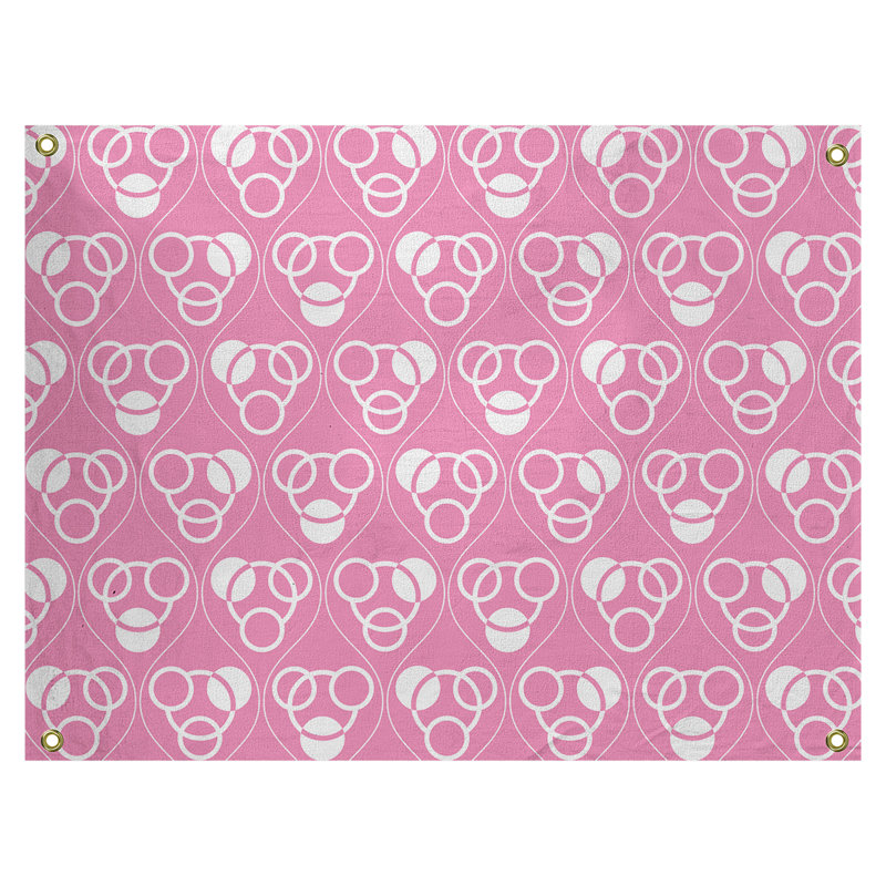 Tapisserie, H 59 po x l 80 po, Rose