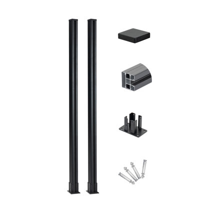 6ft Above Ground Fence Post - Set Of 2