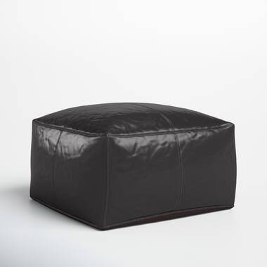 Loon Peak® Zanesfield Cushioned Top Storage Ottoman Cube Stool