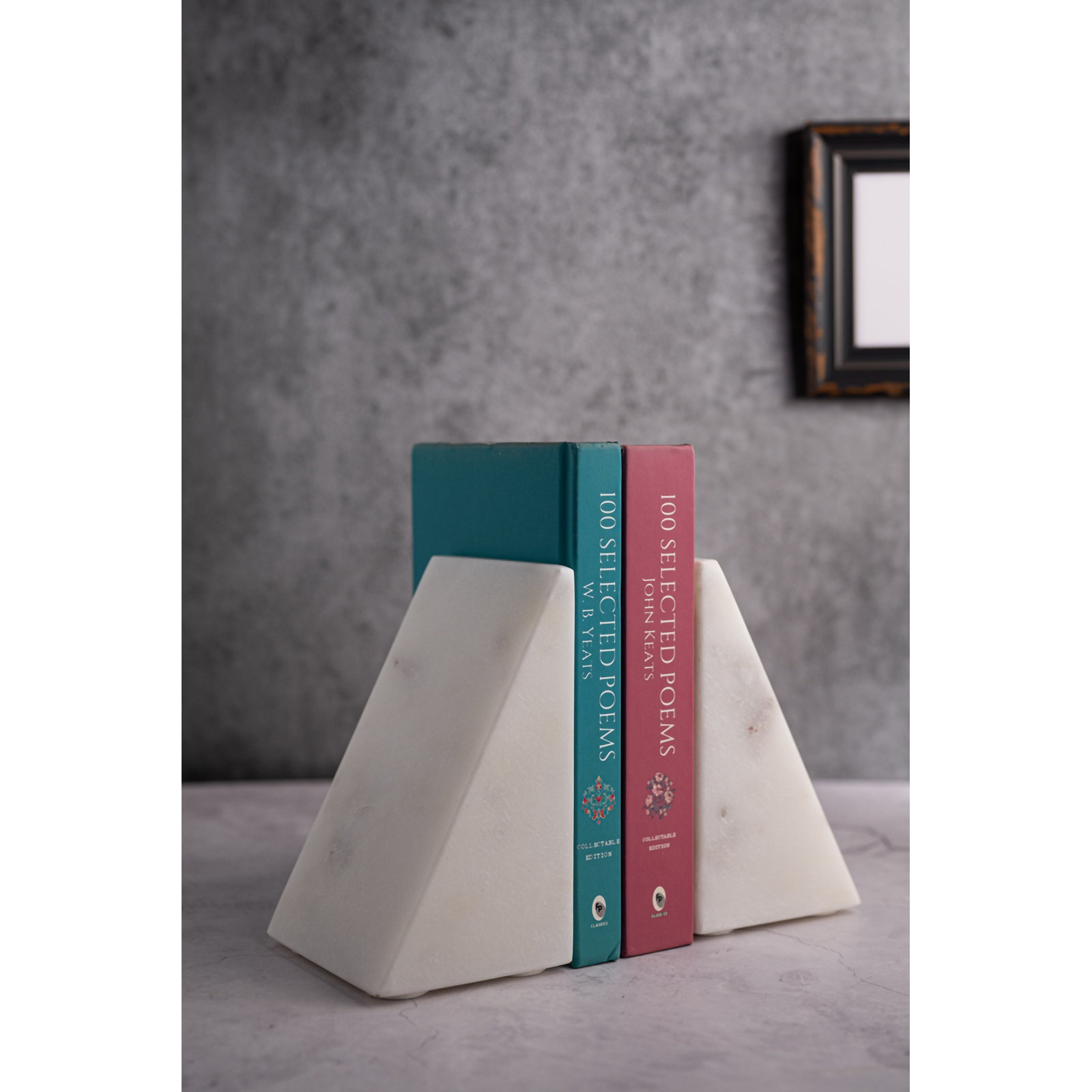 Matheson Marble Non-skid Bookends