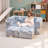 Modular Play Couch, Sectional Sofa, Bedroom And Playroom Furniture, Convertible Foam And Floor Cushion, DIY Creativing Playroom Seating & Booth For Playroom, Bedroom, Living Room-1032846341