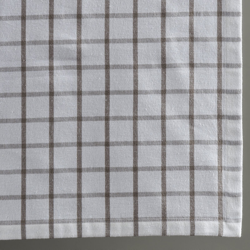 Checkered 100% Cotton Table Runner, Atmosphere