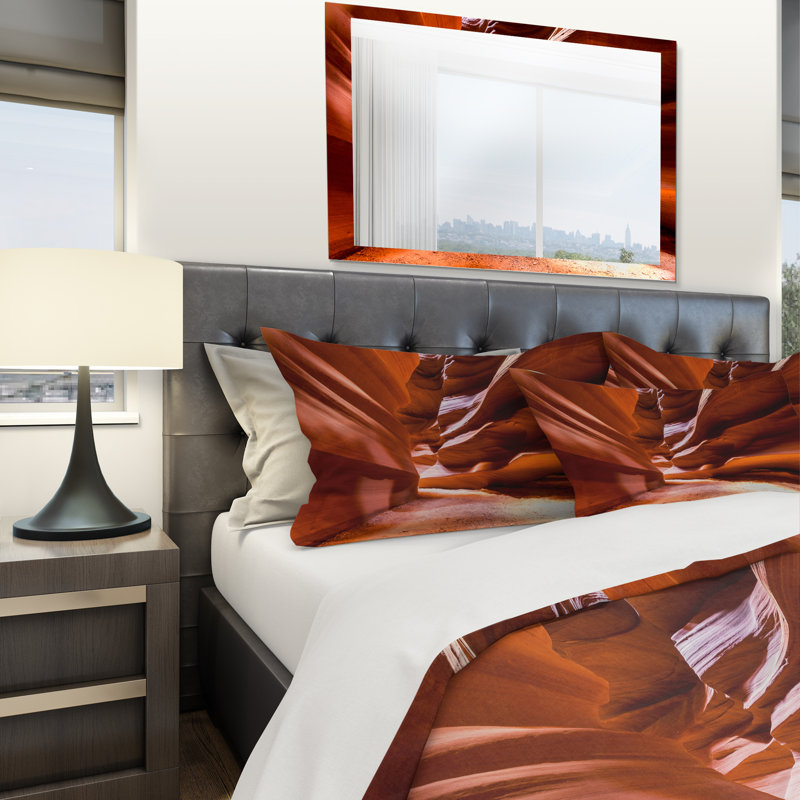 Ensemble de housse de couette designart souffle antilope canyon, Housse de couette très grand + 2 taies décoratives