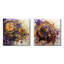 «Mauve et jaune» Timeless Collage I - Classics, ensemble de 2 impressions sur toile-102587288-102587289