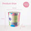 Ombretta 7.7L Waste Bin Plastic Waste Paper Basket Bin Pack Of 2 Round Waste Basket Open Trash Can