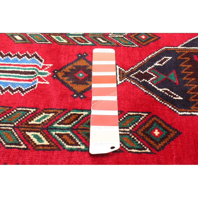 Tapis rouge Teimani 3 pi 0 po x 4 pi 1 po