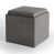 Distressed Slate Gray Faux Leather