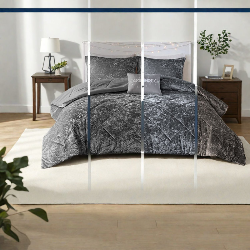 Ensembles de literie de luxe, velours simple en polyester TG, chambre à coucher moderne