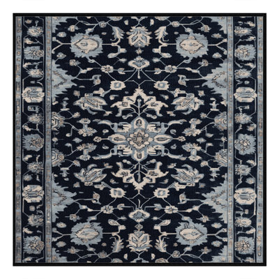 Machine Washable Overdyed Gray Area Rug
