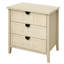 Armoire à 3 tiroirs pour le salon et le bureau de chambre à coucher de conception américaine avec une capacité de charge de 140 livres.