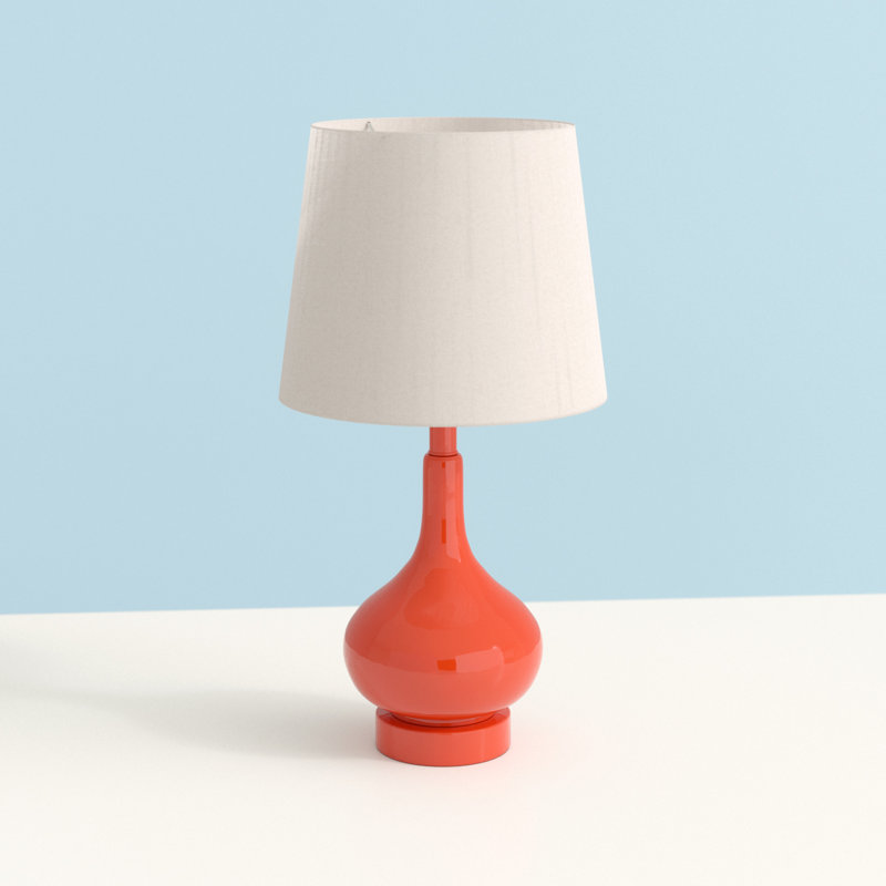 Mikac Glass Table Lamp, Orange