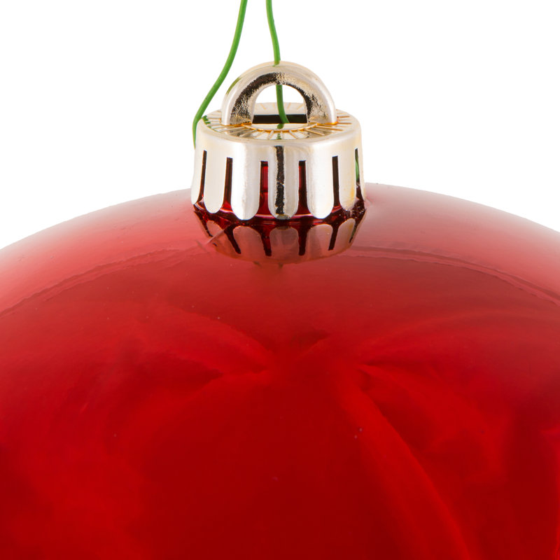 Décoration de boule décorative des Fêtes, 8", Rouge