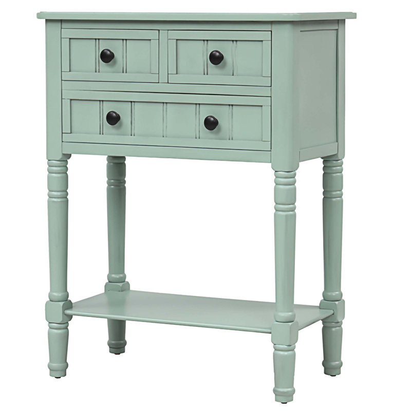 Desilva 23.7'' Console Table, Antique Blue
