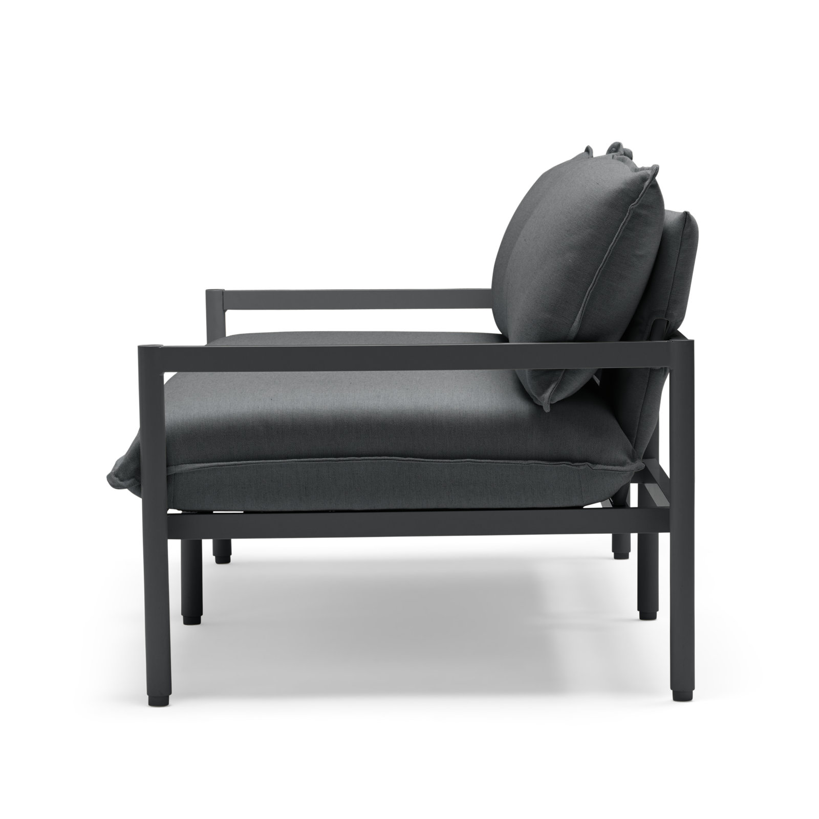Terra 71" Sunbrella® Patio Loveseat, Charcoal
