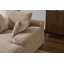 Chaise longue rembourrée en velours côtelé Modern-117430051