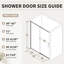 Porte de douche à cadre pivotante avec verre trempé transparent de 38 po à l 42 po x H 71 po