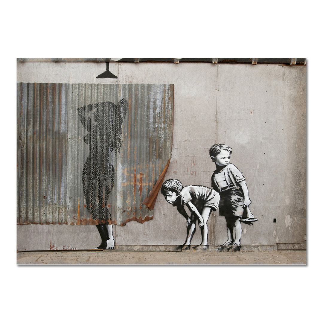 Acrylbild Shower von Banksy