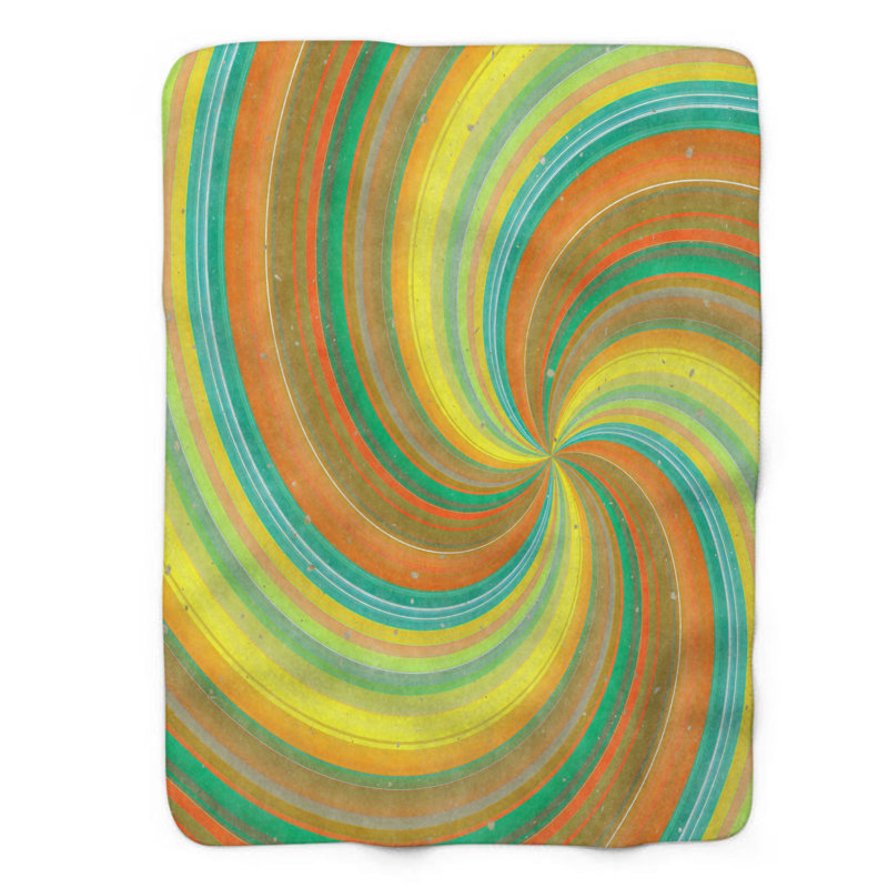 Funky Spin - 1 Piece Premium Blanket, Queen