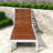 Adjustable Patio Chaise Lounges, Acacia Wood Modern Poolside Chair