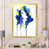 Impression dorée sur toile encadrée