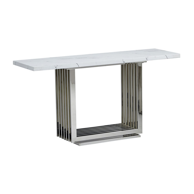 Finli 60'' Console Table, Silver