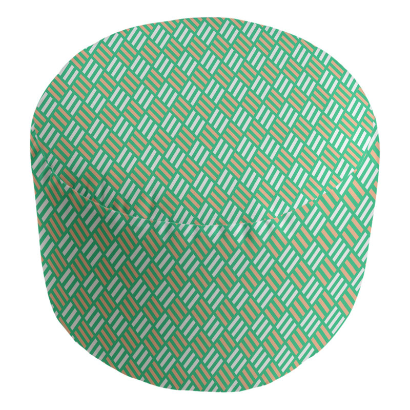 repose-pieds Avicia, Orange / vert / blanc