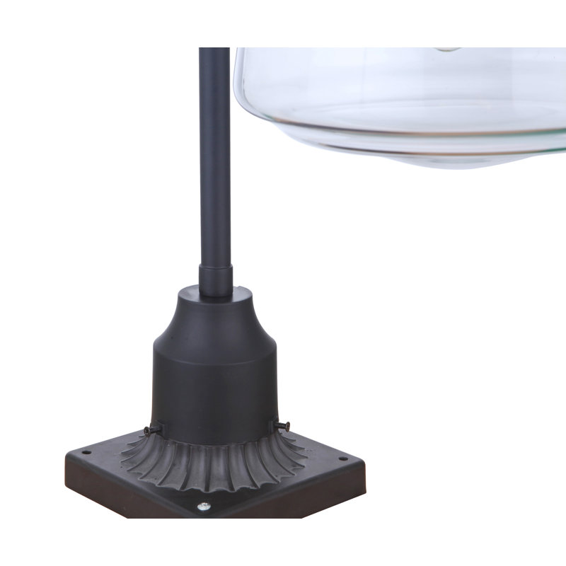 Tête de lanterne câblée à 1 lumière de 25,38 po Ammadis, Minuit