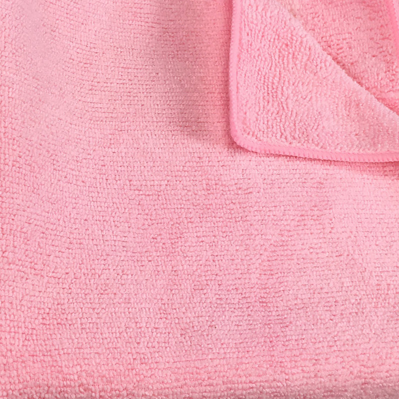 Microfiber 12-Piece Cleaning Cloths, 12" W x 12" L, Pink