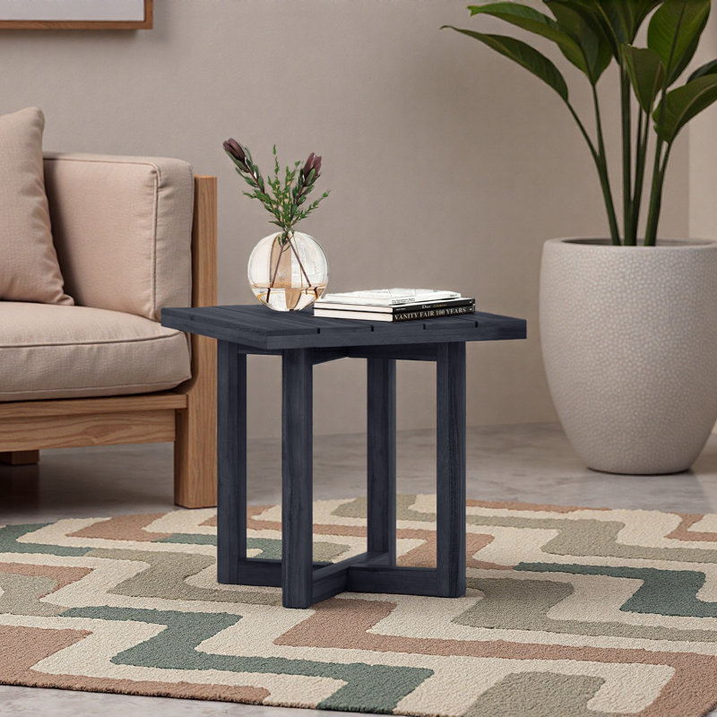 Table d'appoint carrée, Noir