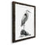 Shoreline Heron In B&W I - Peinture encadrée-966904123-966904124