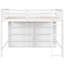 Lit mezzanine avec 8 tablettes et blanc - Organisez votre chambre à coucher facilement-1053560646