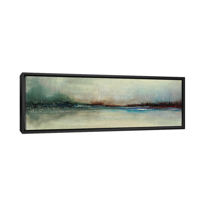 « réveil », impression sur toile, H 16 po x l 48 po x P 1,5 po, Toile encadrée noire