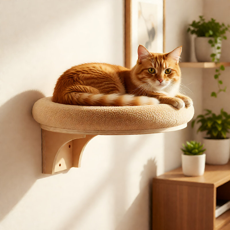 Lit pour chat mural
