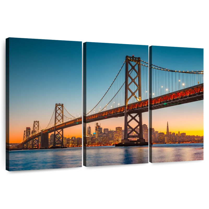 Lilie Oakland Bay Bridge Panorama, 24" H x 38" W