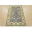 Tapis gris en laine noué à la main de conception unique 3 pi 11 po x 5 pi 11 po