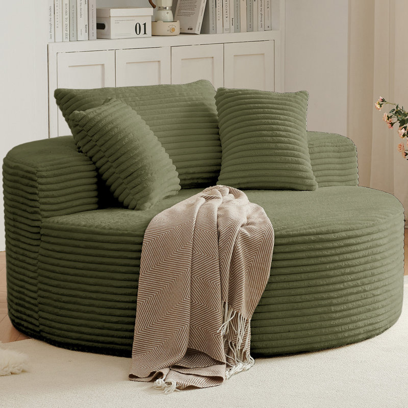 Très grand fauteuil d'appoint Boneless, Vert
