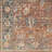 Everly Oriental Machine Made Power Loomed Polyester Area Rug in Rust/Navy-883953169