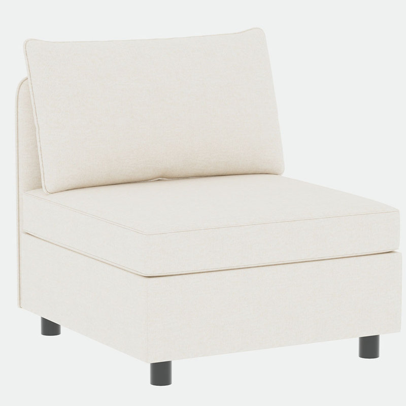 Siège sans accoudoirs pour canapé modulaire modulaire, Beige