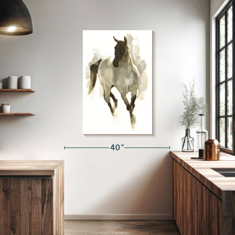 Brampt Rustic Horse I, 39" H x 26" W