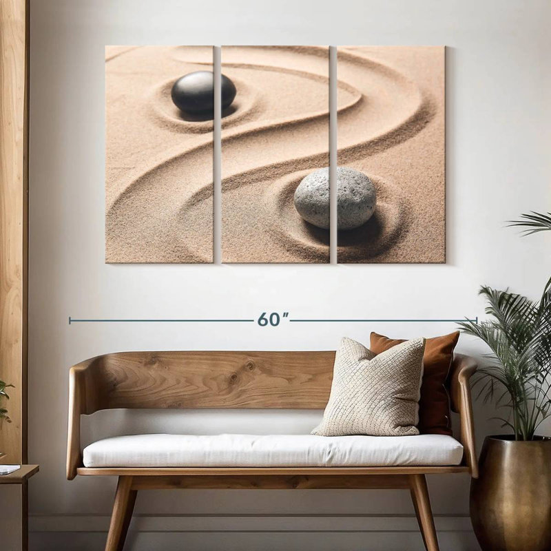 Pierres Kerrick Yin Yang, H 32 po x l 50 po