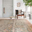 Pratt Oriental Area Rug in Ocean/Rust-1862036387